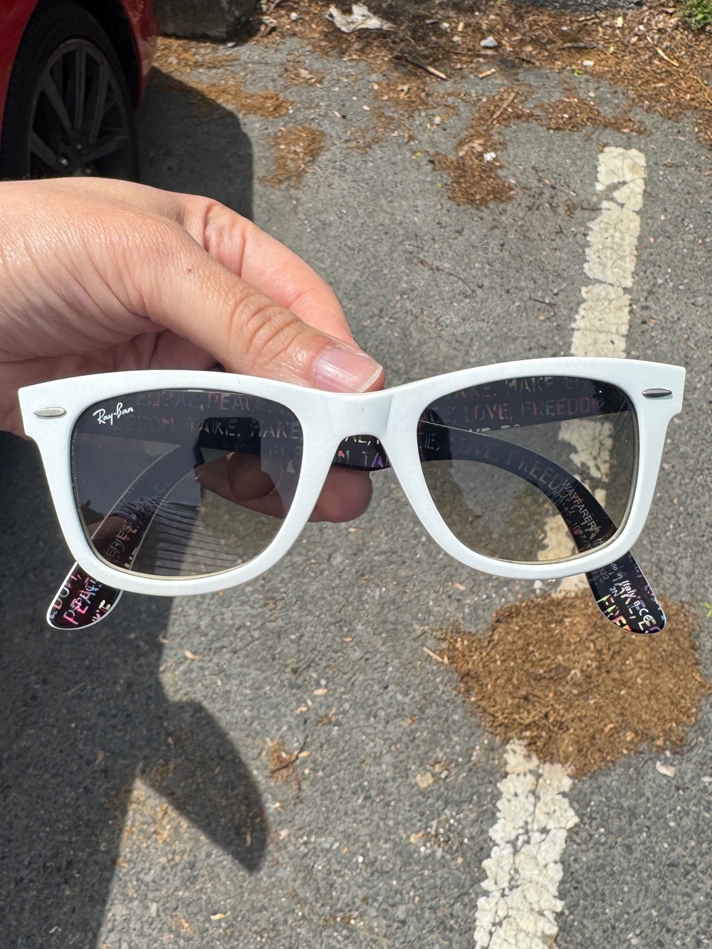 Ray-Ban White Wayfarer RB2140 Special Series #5
